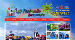 Desktop Screenshot of 1stpeninsulabouncers.co.uk